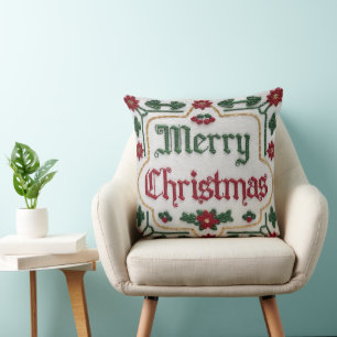 Elegant Vrolijk Kerstfeest Sierkussen Hoesje Feest