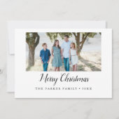 Elegant vrolijk kerstjaar in Review vakantie Kaart (Voorkant)