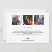 Elegant vrolijk kerstjaar in Review vakantie Kaart (Achterkant)