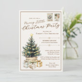 Elegant vrolijk klein zakelijk kerstfeest kaart (Staand voorkant)