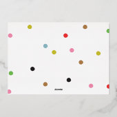 Elegant vrolijkste kerst | Gouden Foto Lijst Folie Feestdagenkaart (Achterkant)