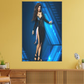 Elegant Vrouw Canvas Afbeelding 105 (Insitu (Woonkamer))