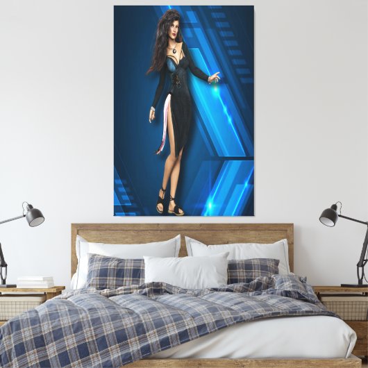 Elegant Vrouw Canvas Afbeelding 105 (Insitu (Slaapkamer))