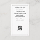 Elegant Vrouw Fotograaf-Artistic Chic 📸👒 Visitekaartje (Achterkant)