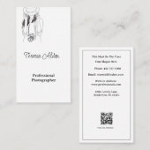 Elegant Vrouw Fotograaf-Artistic Chic 📸👒 Visitekaartje (Voorkant / Achterkant)