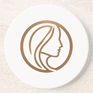 Elegant vrouw Logo Onderzetter