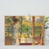 Elegant Vrouw met een Goldfish Bowl (Childe Hassam (Staand voorkant)
