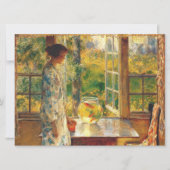 Elegant Vrouw met een Goldfish Bowl (Childe Hassam (Voorkant)