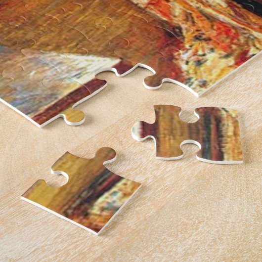 Elegant Vrouw met een Goldfish Bowl (Childe Hassam Legpuzzel (Zijkant)