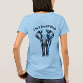 Elegant vrouw-olifant ontwerp - t-shirt (Achterkant)