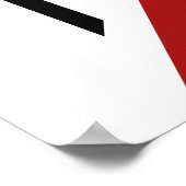 Elegant vrouw silhouette op rood tapijt met sterre poster (Hoek)