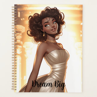 Elegant, Vrouw, Zwart, Mooi, Afrikaans Amerikaans Planner