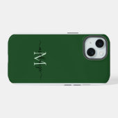 Elegant Vrouwelijk Schrift Monogram iPhone 15 Case (Achterkant horizontaal)