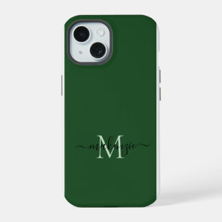 Elegant Vrouwelijk Schrift Monogram iPhone 15 Case