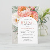 Elegant vrouwelijk Vrijgezellenfeest Kaart (Staand voorkant)