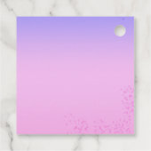 Elegant Vrouwelijk Vrijgezellenfeest Peacock thema Bedankjes Labels (Achterkant)