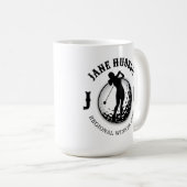 Elegant Vrouwen Golf Monogram Ontwerp Koffiemok (Voorkant rechts)