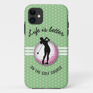 Elegant vrouwen golfer ontwerp Case-Mate iPhone case