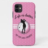 Elegant vrouwen golfer ontwerp Case-Mate iPhone case (Achterkant)