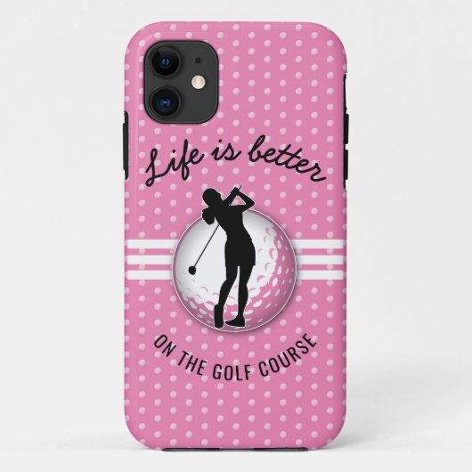 Elegant vrouwen golfer ontwerp Case-Mate iPhone case (Achterkant)