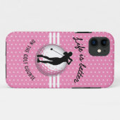 Elegant vrouwen golfer ontwerp Case-Mate iPhone case (Achterkant (horizontaal))