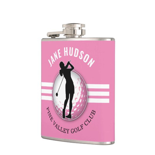 Elegant vrouwen golfer ontwerp heupfles (Links)