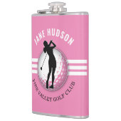 Elegant vrouwen golfer ontwerp heupfles (Links)