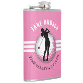 Elegant vrouwen golfer ontwerp heupfles (Rechts)