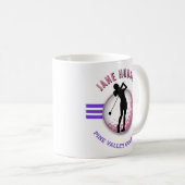Elegant vrouwen golfer ontwerp koffiemok (Voorkant rechts)