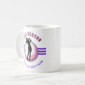 Elegant vrouwen golfer ontwerp koffiemok (Voorkant links)