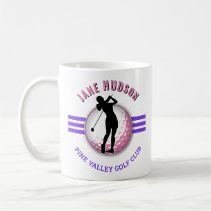 Elegant vrouwen golfer ontwerp koffiemok