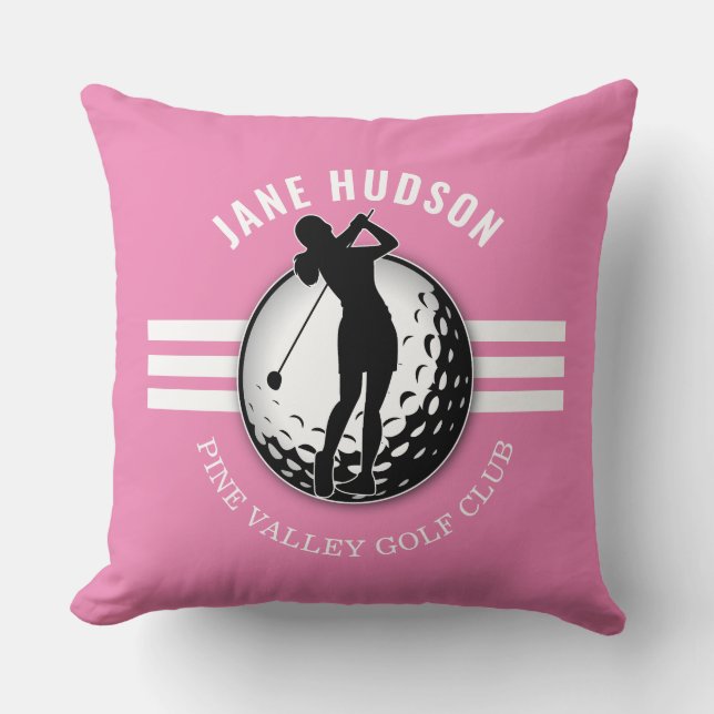 Elegant vrouwen golfer ontwerp kussen (Voorkant)