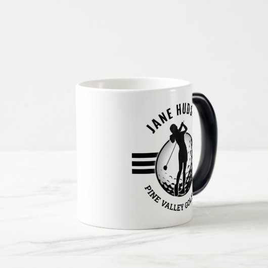 Elegant vrouwen golfer ontwerp magische mok (Voorkant rechts)