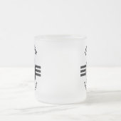 Elegant vrouwen golfer ontwerp matglas koffiemok (Center)