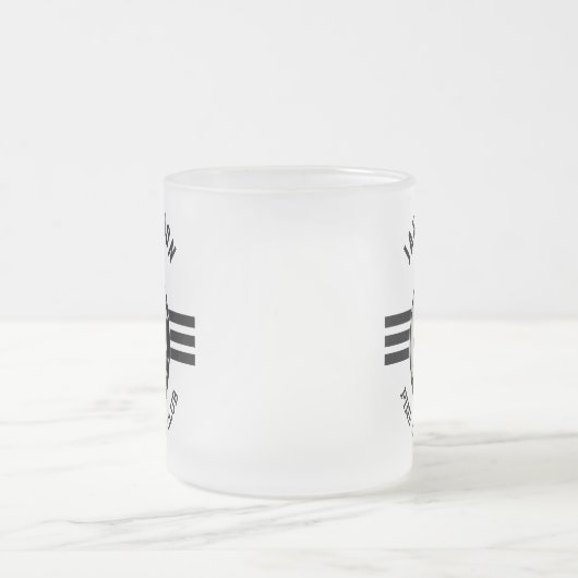 Elegant vrouwen golfer ontwerp matglas koffiemok (Center)