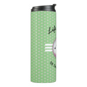 Elegant vrouwen golfer ontwerp thermosbeker (Gedraaid links)