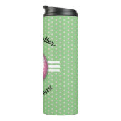 Elegant vrouwen golfer ontwerp thermosbeker (Geroteerd rechts)