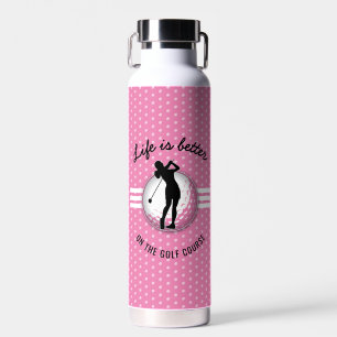 Elegant vrouwen golfer ontwerp waterfles
