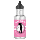 Elegant vrouwen golfer ontwerp waterfles (Links)