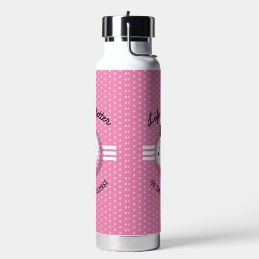 Elegant vrouwen golfer ontwerp waterfles (Links)