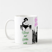 Elegant Vrouwen Silhouet Mok: Curvy Meisjes Mok (Links)