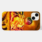 ELEGANT VROUWENBEAUTY JEWEL/LADY,BLAUW BOW,FLOWERS Case-Mate iPhone CASE (Achterkant (horizontaal))