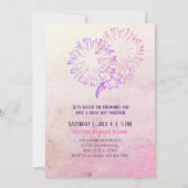 Elegant VS 250 Jaar Vuurwerk Paars Capitol Hill Kaart (Achterkant)