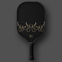 Elegant Vuur Zwart Gouden Vlam Tribal