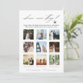 Elegant waar waren ze fotospel kaart (Staand voorkant)