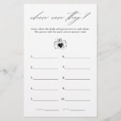 Elegant waar waren ze Vrijgezellenfeest spel Flyer (Voorkant)