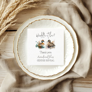 Elegant Waddle It Be Duck Geslacht onthullen Decor Servet