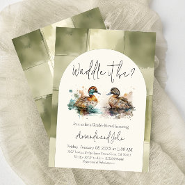 Elegant Waddle It Be Mallard Duck Genderonthulling Kaart