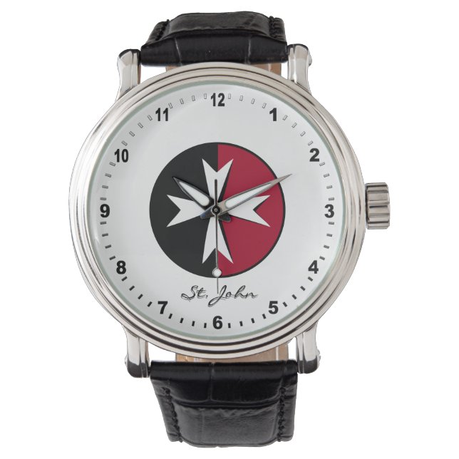 Elegant Wales Watch & Welsh Flag/Cymru Horloge (Voorkant)