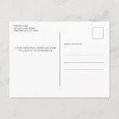 Elegant Wandelverf Drukt Goud Personaliseert Beweg Aankondigingskaart (Achterkant)